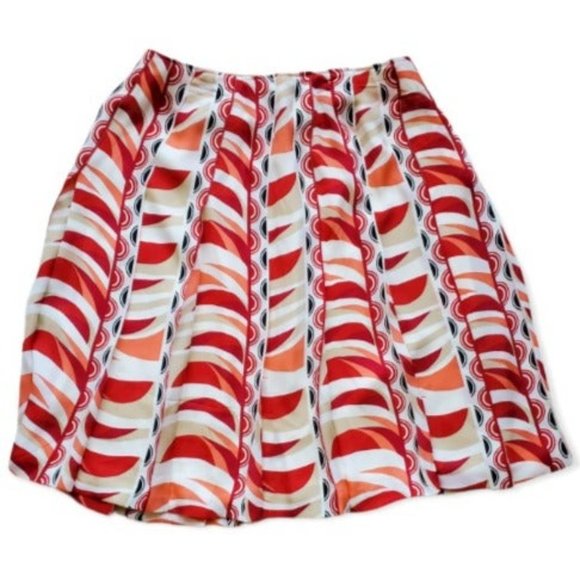 Josephine Chaus Silk Skirt, Multi-million, Size 14 - Picture 4 of 5